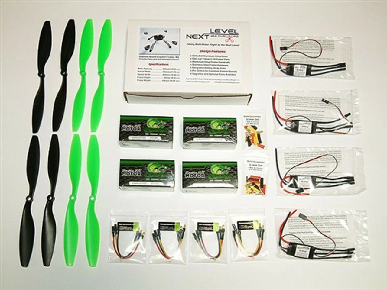 INDNL-500QHPCC Next Level 500mm Quad, Hi-Power Combo With Cobra Motors