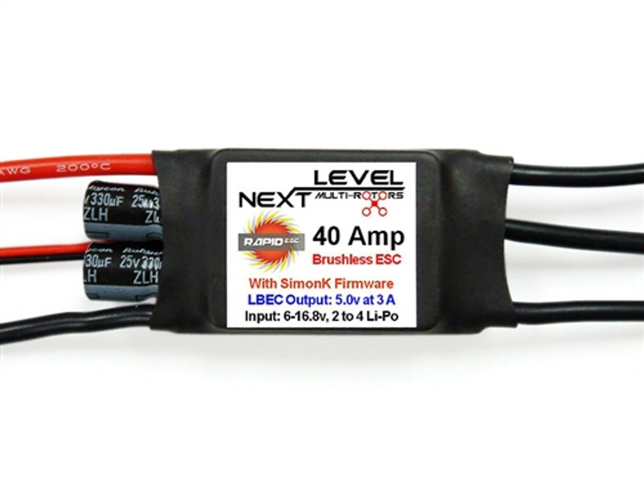 INDNL-ESC-40SK Next Level 40 Amp Multi-Rotor ESC With SimonK Firmware