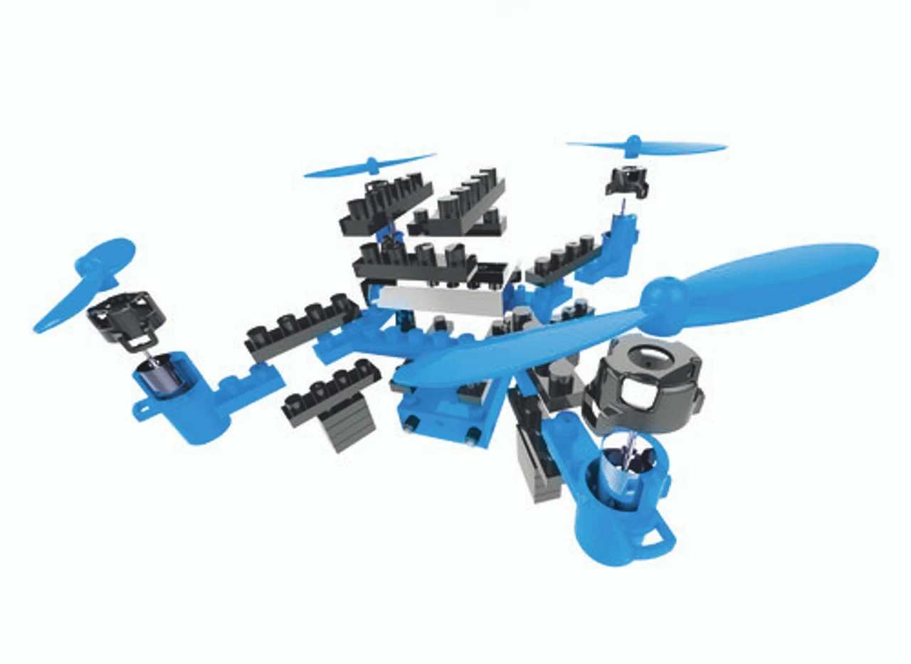 IMX88801 IMEX BrickFlyer Building Block Quadcopter