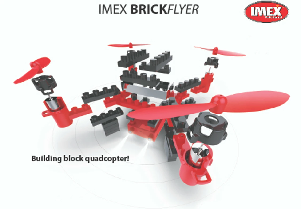 IMX88801 IMEX BrickFlyer Building Block Quadcopter - Image 4