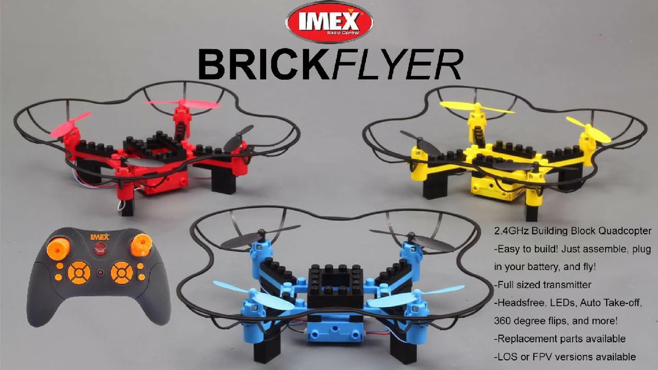 IMX88801 IMEX BrickFlyer Building Block Quadcopter - Image 2